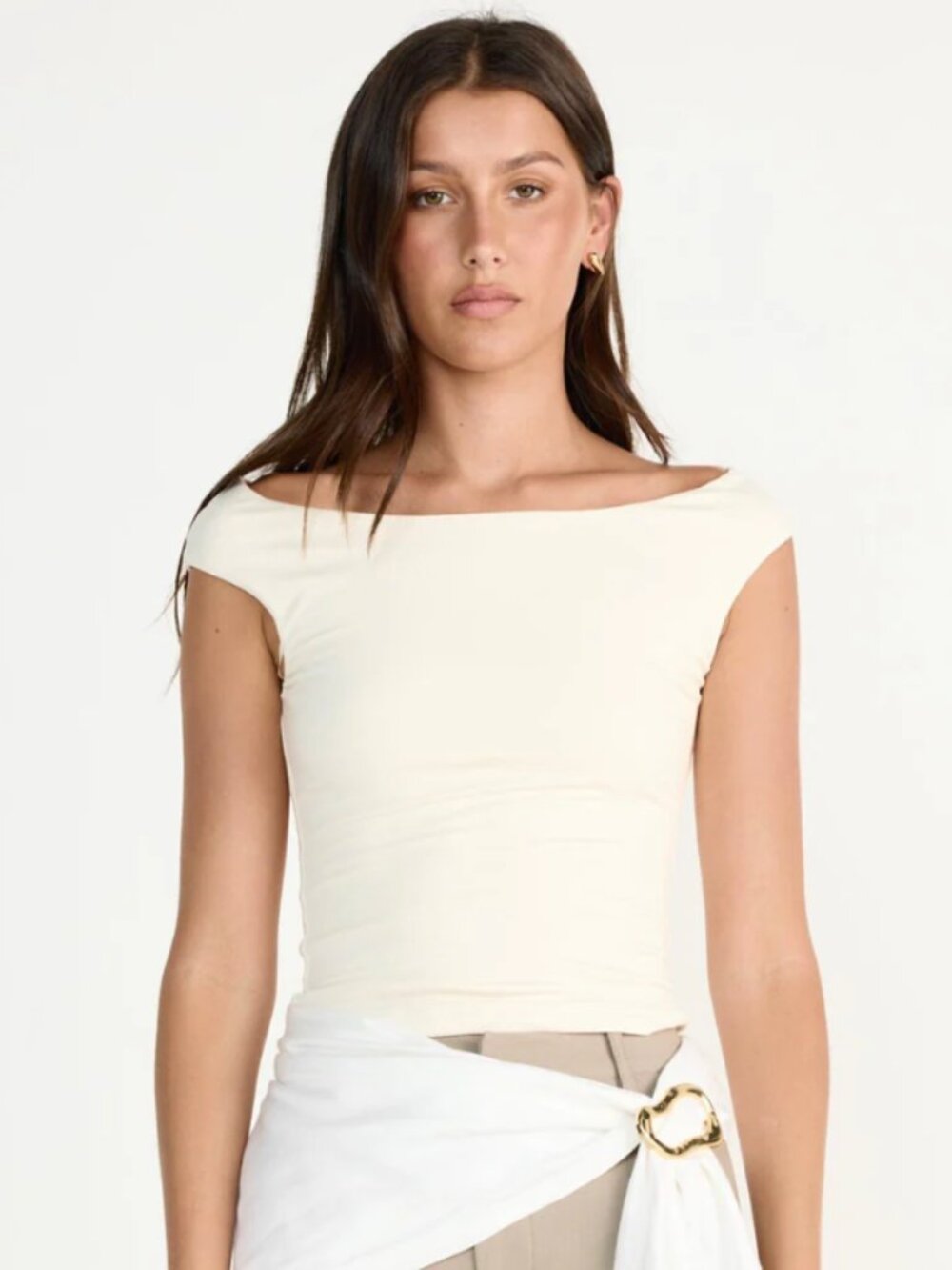 off the shoulder top NWT (BLACK AND GREEN ONLY)